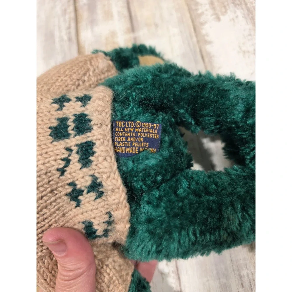 Boyds Bears Artisan Series McShamus‎ Green Plush Teddy Bear in Pine Tree Sweater